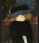 Famous Lady Paintings - lady with hat and feather boa